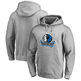 Dallas Mavericks Primary Logo Pullover Hoodie Heather Gray - NBA