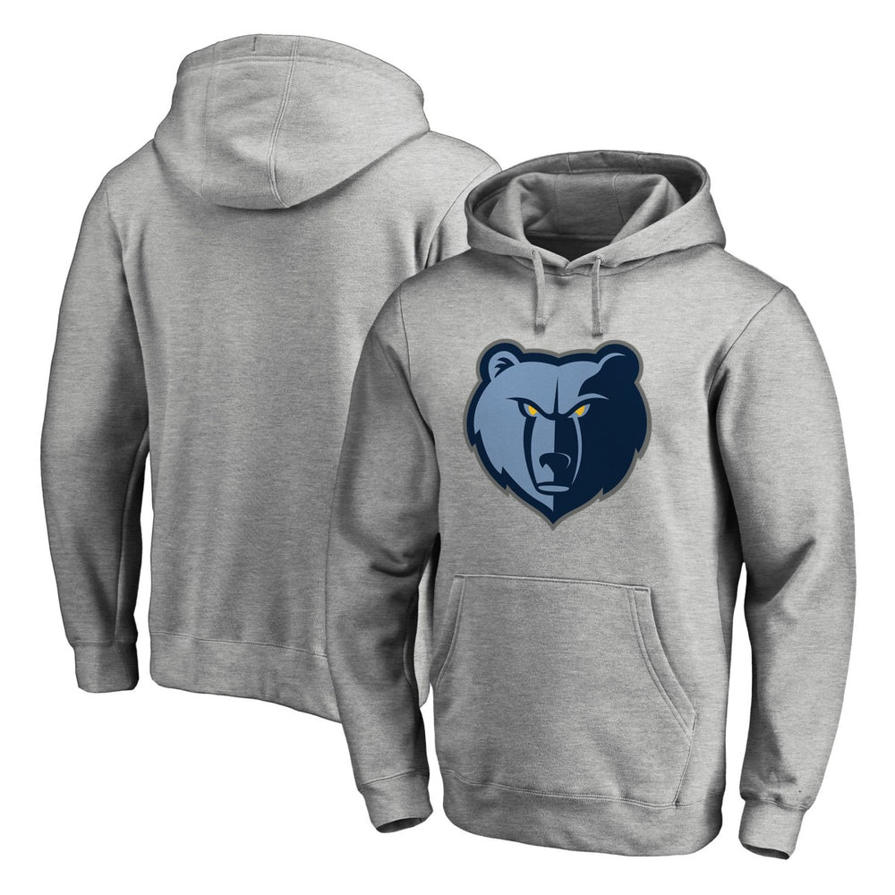 Memphis Grizzlies Primary Logo II Pullover Hoodie Heathered Gray - NBA