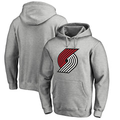 Portland Trail Blazers Primary Logo Pullover Hoodie Heather Gray - NBA