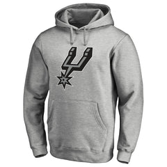 San Antonio Spurs Primary Logo Pullover Hoodie Heather Gray - NBA