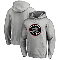 Toronto Raptors Primary Logo Pullover Hoodie Heather Gray - NBA
