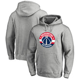 Washington Wizards Primary Logo Pullover Hoodie Heather Gray - NBA