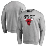 Chicago Bulls Primary Logo Sweatshirt Heathered Gray - NBA