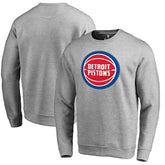 Detroit Pistons Primary Logo Sweatshirt Heathered Gray - NBA
