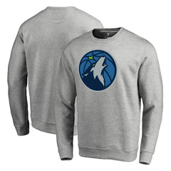 Minnesota Timberwolves Primary Logo Sweatshirt Heathered Gray - NBA