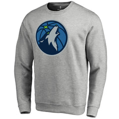 Minnesota Timberwolves Primary Logo Sweatshirt Heathered Gray - NBA