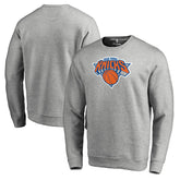 New York Knicks Primary Logo Sweatshirt Heathered Gray - NBA