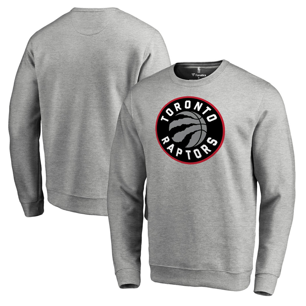 Toronto Raptors Primary Logo Sweatshirt Heathered Gray - NBA