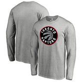 Toronto Raptors Primary Logo Long Sleeve T-Shirt Heather Gray - NBA