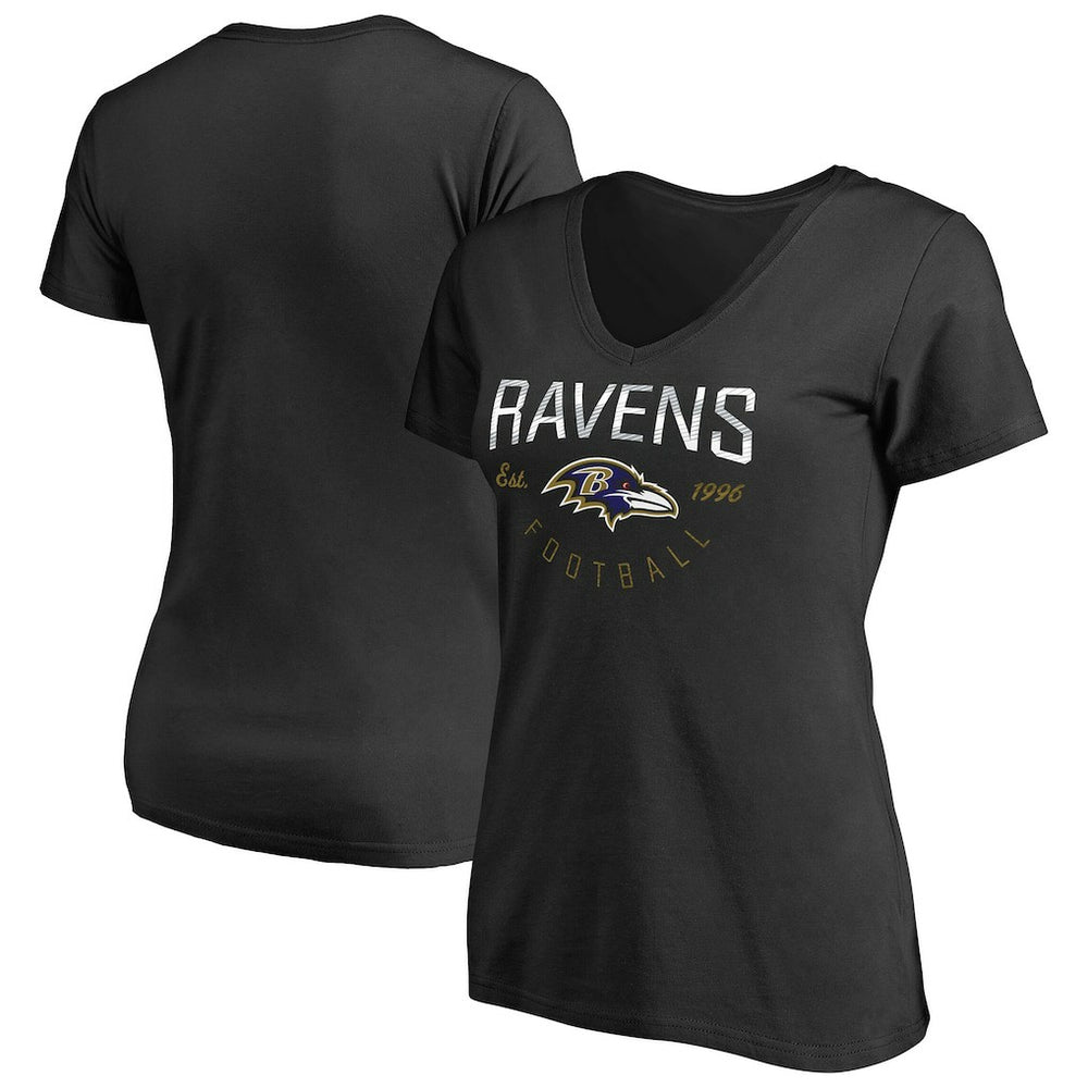 Baltimore Ravens Women's Live For It T-Shirt Black | NFL