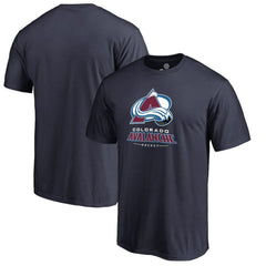 Colorado Avalanche Team Lockup T-Shirt - Navy - NHL