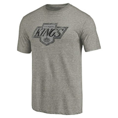 Los Angeles Kings Throwback Logo 1988-1989 Tri-Blend T-Shirt - Ash - NHL