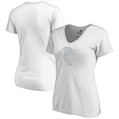 Chicago Blackhawks Women's Whiteout V-Neck T-Shirt - White - NHL