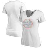 New York Islanders Women's Whiteout V-Neck T-Shirt - White - NHL
