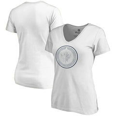 Winnipeg Jets Women's Whiteout V-Neck T-Shirt - White - NHL
