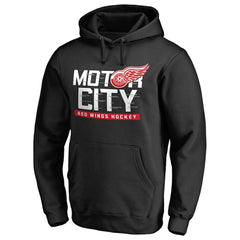 Detroit Red Wings Hometown Collection Motor City Pullover Hoodie - Black - NHL