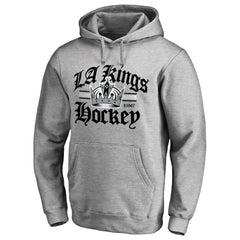 Los Angeles Kings Hometown Collection The Crown Pullover Hoodie - Ash - NHL