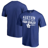 Auston Matthews Toronto Maple Leafs Four Goals T-Shirt - Royal - NHL