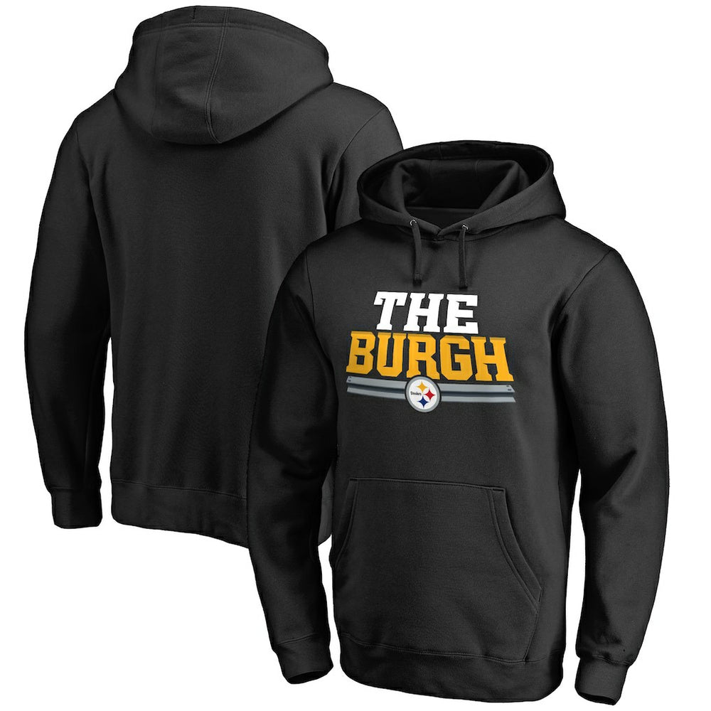 Pittsburgh Steelers Hometown Collection The Burgh Pullover Hoodie Black | NFL