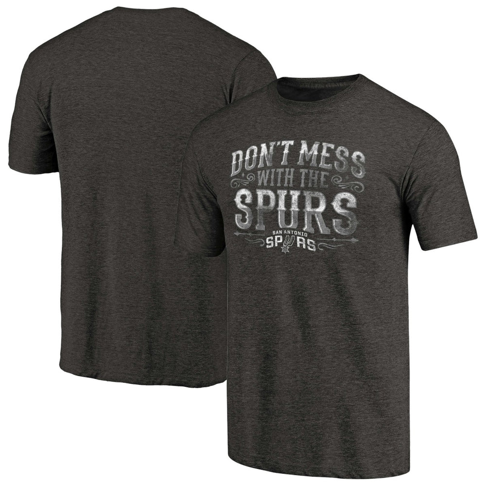 San Antonio Spurs Hometown Collection Step Back Tri-Blend T-Shirt Black - NBA