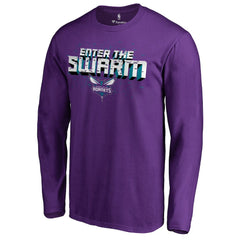 Charlotte Hornets Hometown Collection The Swarm Long Sleeve T-Shirt Purple - NBA