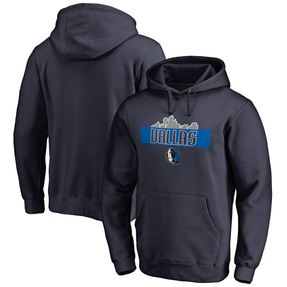 Dallas Mavericks Hometown Collection Skyline Pullover Hoodie Navy - NBA