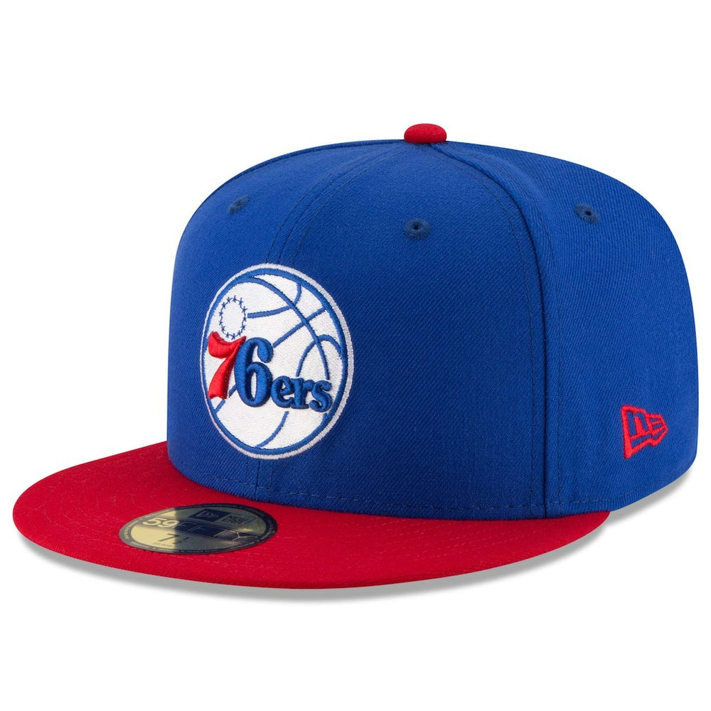 Philadelphia 76ers Team Color 2Tone 59FIFTY Fitted Hat Royal/Red - NBA