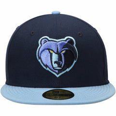 Memphis Grizzlies Team Color 2Tone 59FIFTY Fitted Hat Navy/Light Blue - NBA