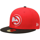 Atlanta Hawks Team Color 2Tone 59FIFTY Fitted Hat Red/Black - NBA