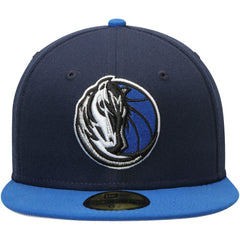 Dallas Mavericks Team Color 2Tone 59FIFTY Fitted Hat Navy/Blue - NBA