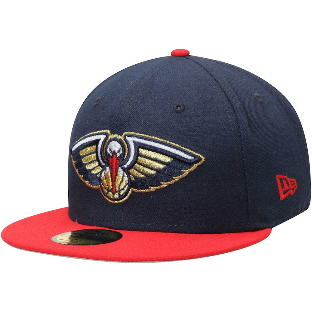 New Orleans Pelicans Team Color 2Tone 59FIFTY Fitted Hat Navy/Red - NBA