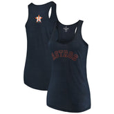 Houston Astros Soft as a Grape Women's Plus Size Swing for the Fences Racerback Tank Top - MLB