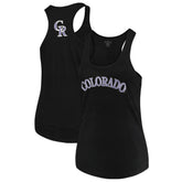 Colorado Rockies Soft as a Grape Women's Plus Size Swing for the Fences Racerback Tank Top - MLB