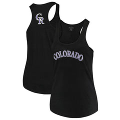 Colorado Rockies Soft as a Grape Women's Plus Size Swing for the Fences Racerback Tank Top - MLB