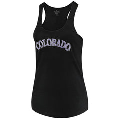 Colorado Rockies Soft as a Grape Women's Plus Size Swing for the Fences Racerback Tank Top - MLB