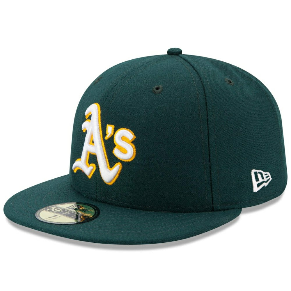 Athletics New Era Road Authentic Collection On Field 59FIFTY Performance Fitted Hat - MLB