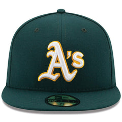 Athletics New Era Road Authentic Collection On Field 59FIFTY Performance Fitted Hat - MLB