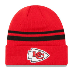Kansas City Chiefs New Era Team Logo Cuffed Knit Hat Red | NFL