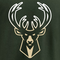 Milwaukee Bucks Gradient Logo T-Shirt Green - NBA