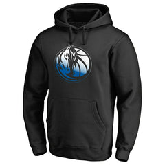 Dallas Mavericks Gradient Logo Pullover Hoodie Black - NBA