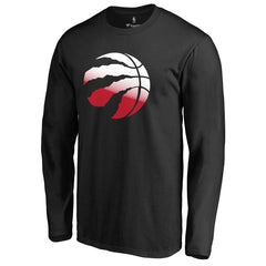 Toronto Raptors Gradient Logo Long Sleeve T-Shirt Black - NBA