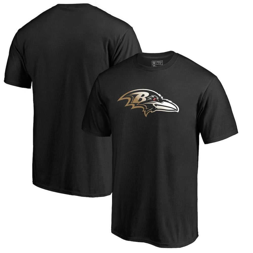 Baltimore Ravens Gradient Logo T-Shirt Black | NFL
