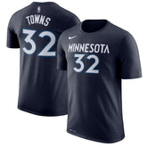 Karl-Anthony Towns Minnesota Timberwolves Name & Number Performance T-Shirt Blue - NBA