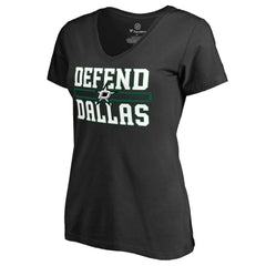 Dallas Stars Women's Hometown Collection Defend T-Shirt - Black - NHL