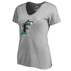 Miami Marlins Women's Cooperstown Collection Forbes V-Neck T-Shirt - MLB