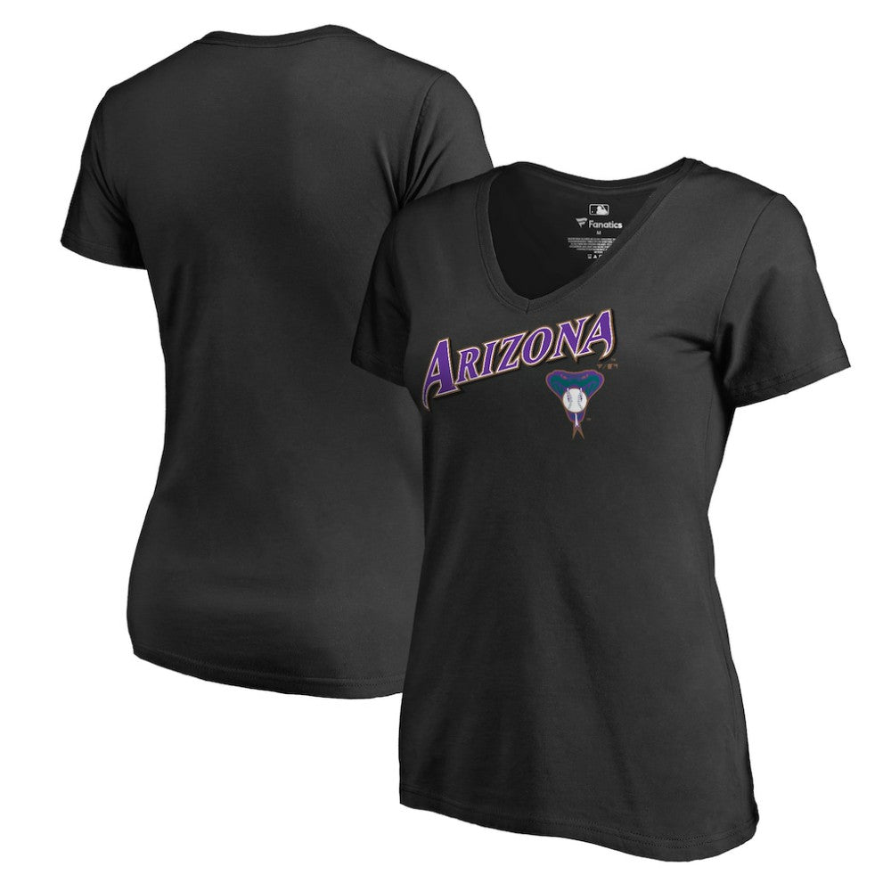Arizona Diamondbacks Women's Core Wahconah V-Neck T-Shirt - MLB
