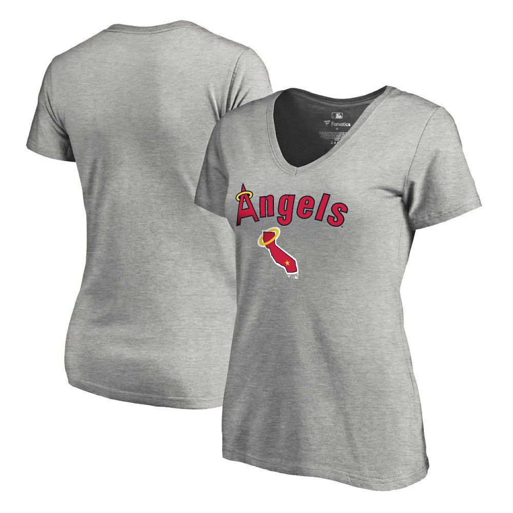 Los Angeles Angels Women's Core Wahconah V-Neck T-Shirt - MLB