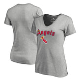 Los Angeles Angels Women's Core Wahconah V-Neck T-Shirt - MLB