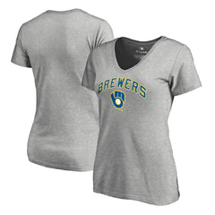Milwaukee Brewers Women's Core Wahconah V-Neck T-Shirt - MLB