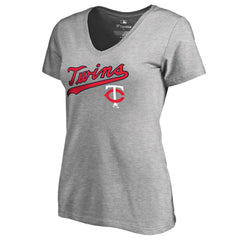 Minnesota Twins Women's Core Wahconah V-Neck T-Shirt - MLB